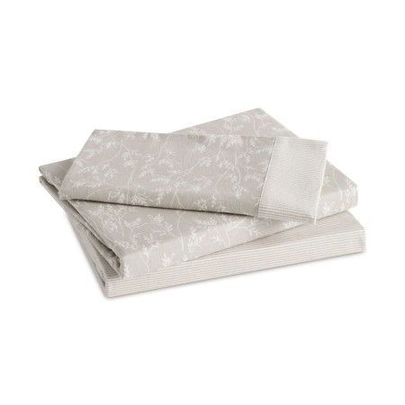 Bedding set Alexandra House Living Zahara Beige Double 3 Pieces by Alexandra House Living, Sheets and pillowcases - Ref: D160...