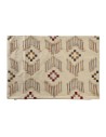 Reposapiés DKD Home Decor Beige Dorado Metal Poliéster (80 x 80