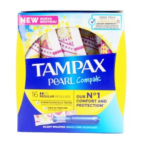 Assorbenti Interni Regolari PEARL Tampax (16 uds) (16 uds) (18 uds) di Tampax, Tamponi chimici - Rif: S0572558, Prezzo: 6,39 ...