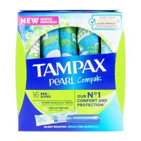 Tampões Super PEARL Tampax Tampax Pearl Compak (18 uds) 18 uds de Tampax, Tampões - Ref: S0572559, Preço: 6,48 €, Desconto: %