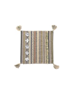 Funda de cojín DKD Home Decor Multicolor Flecos 50 x 1 x 50 cm de DKD Home Decor, Fundas - Ref: S3041584, Precio: 21,83 €, De...