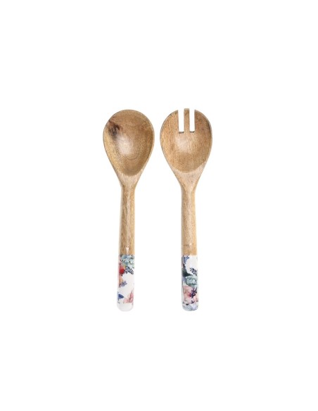 Ensemble d'ustensiles de cuisine DKD Home Decor 6 x 2 x 32 cm 7 x 2 x 28 cm Bois de manguier | Tienda24 Tienda24.eu