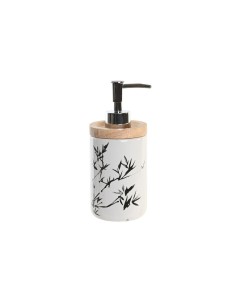 Dispenser di Sapone DKD Home Decor 8 x 9 x 17,5 cm Nero Bianco Gres da DKD Home Decor, Supporti e distributori - Ref: S304172...