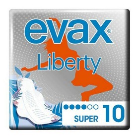 Assorbenti Super con Ali Liberty Evax Liberty (10 uds) 10 Unità di Evax, Salvaslip - Rif: S0573721, Prezzo: 6,13 €, Sconto: %