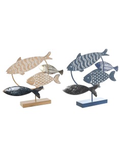 Decorative Figure Home ESPRIT Fish Mediterranean 58 x 14 x 30 cm | Tienda24 Tienda24.eu