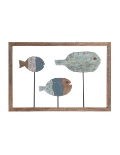 Figurine Décorative DKD Home Decor Bleu 38,5 x 5,8 x 17,2 cm Naturel Port | Tienda24 Tienda24.eu