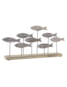 Figura Decorativa Leão Prateado 28 x 38,5 x 11,5 cm (4 Unidades) | Tienda24 Tienda24.eu