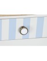 Console DKD Home Decor Céramique Blanc Bleu ciel (110 x 40 x 79 cm) | Tienda24 Tienda24.eu