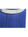 Footrest DKD Home Decor Silver Metal Sky blue Navy Blue Fringe 35 x 35 x 41 cm (2 Units) | Tienda24 Tienda24.eu