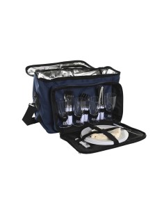 Set da picnic DKD Home Decor 43 x 23 x 29 cm Blu Marino da DKD Home Decor, Conservazione di alimenti - Ref: S3042559, Precio:...