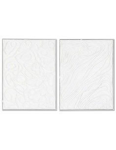 Quadro DKD Home Decor 60 x 3,2 x 80 cm Astratto Con rilievo Città (2 Unità) da DKD Home Decor, Stampe e quadri su tela - Ref:...