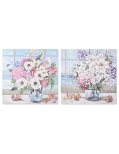 Quadro DKD Home Decor 100 x 2,8 x 100 cm 100 x 3 x 100 cm Shabby Chic (2 Unità) da DKD Home Decor, Stampe e quadri su tela - ...