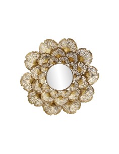 Specchio da parete DKD Home Decor 85,7 x 5,7 x 87,6 cm Cristallo Dorato Metallo Foglia della pianta da DKD Home Decor, Specch...