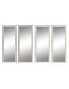 Espejo de pared DKD Home Decor 36 x 2 x 95,5 cm Cristal Poliestireno (4 Unidades) | Tienda24 Tienda24.eu