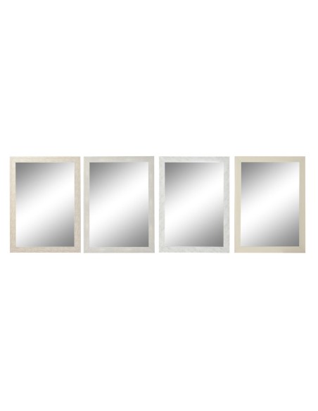 Specchio da parete DKD Home Decor 70 x 2 x 97 cm Cristallo Avorio polistirene (4 Unità) da DKD Home Decor, Specchi da parete ...