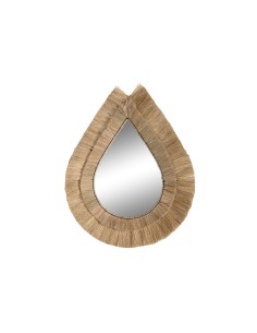 Espelho de parede Home ESPRIT Natural Cristal Tropical 70 x 6 x 70 cm | Tienda24 Tienda24.eu