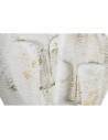 Figura Decorativa DKD Home Decor 23 x 10 x 30 cm Cara Dorado Aluminio Blanco | Tienda24 Tienda24.eu