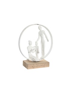 Figura Decorativa Face Dourado 19,5 x 38 x 10,5 cm (4 Unidades) | Tienda24 Tienda24.eu