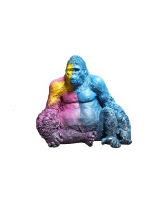 Statua Decorativa DKD Home Decor Multicolore Moderno Gorilla 92 x 64 x 85 cm da DKD Home Decor, Soprammobili - Ref: S3043219,...