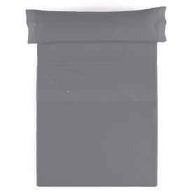 Jeu de draps Alexandra House Living Satén Gris foncé Gran lit 2 persones 4 Pièces de Alexandra House Living, Draps et taies d...