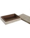 Guarda-Joias DKD Home Decor 20,5 x 13 x 5,5 cm Creme Osso Resina | Tienda24 Tienda24.eu