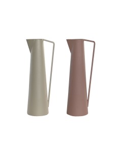 Vaso DKD Home Decor Beige Rosa Ferro 12 x 10 x 35 cm (2 Unità) da DKD Home Decor, Vasi - Ref: S3043540, Precio: 42,70 €, Desc...