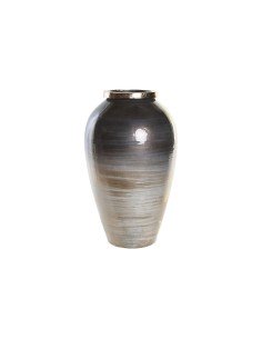 Vase Alexandra House Living Silver Ceramic 24 x 25 x 59 cm | Tienda24 Tienda24.eu