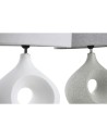 Desk lamp DKD Home Decor 44 x 21 x 57 cm Grey White Stoneware 220 V 50 W (2 Units) | Tienda24 Tienda24.eu