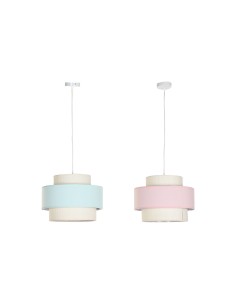 Lampadario DKD Home Decor 40 x 40 x 30 cm Verde Rosa chiaro 50 W (2 Unità) da DKD Home Decor, Plafoniere - Ref: S3043625, Pre...