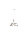 Deckenlampe DKD Home Decor 66 x 66 x 60 cm Kristall Gold Metall 40 W | Tienda24 Tienda24.eu