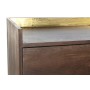 Chest of drawers DKD Home Decor Black Golden Metal Dark brown