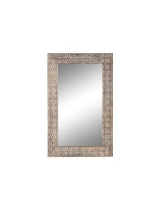 Wall mirror DKD Home Decor Mirror Grey wicker Cottage (43 x 4 x 133 cm) (43 x 4 x 132 cm) | Tienda24 Tienda24.eu