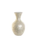 Vaso DKD Home Decor Bianco Bambù Madreperla Naturale Foglia della pianta Mediterraneo 31 x 31 x 51,5 cm da DKD Home Decor, Va...