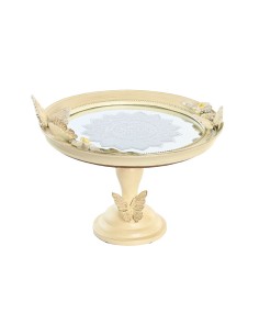 Centerpiece Alexandra House Living White Golden Ceramic 5 x 27 x 26 cm | Tienda24 Tienda24.eu