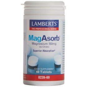 Nahrungsergänzungsmittel Lamberts MagAbsorb Magnesium 60 Stück von Lamberts, Magnesium - Ref: S0583132, Preis: 15,40 €, Rabat...