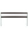 Console DKD Home Decor Brown Transparent Crystal Walnut MDF Wood 160 x 45 x 80 cm | Tienda24 Tienda24.eu