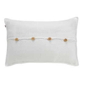 Cushion cover Alexandra House Living White 50 x 75 cm by Alexandra House Living, Cushion Covers - Ref: D1602526, Price: 10,33...