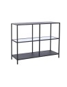 Console DKD Home Decor Black Metal Crystal 100 x 35 x 80 cm | Tienda24 Tienda24.eu