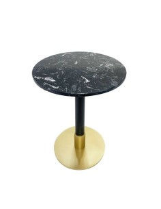 Mesa de Apoio Pequena Preto Dourado Ferro 63 x 63 x 62 cm | Tienda24 Tienda24.eu