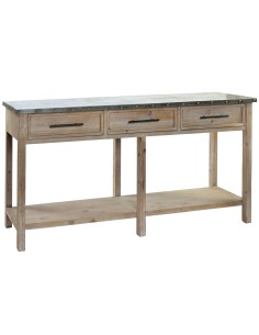 Console Noir Naturel Fer Bois MDF 120 x 30 x 70 cm | Tienda24 Tienda24.eu