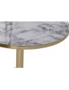 Table d'appoint DKD Home Decor 41 x 41 x 47 cm Doré Blanc Fer | Tienda24 Tienda24.eu