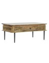 Centre Table DKD Home Decor 116 x 60 x 46 cm Metal Aluminium Mango wood | Tienda24 Tienda24.eu