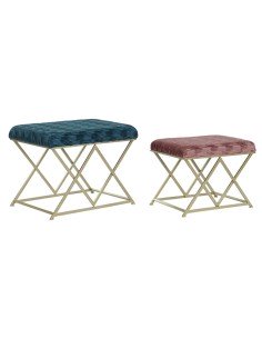 Banqueta DKD Home Decor 62 x 42 x 47 cm Metal de DKD Home Decor, Sillas - Ref: S3044375, Precio: 88,58 €, Descuento: %