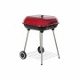 Barbacoa de Carbón con Tapa y Ruedas DKD Home Decor Rojo 60 x