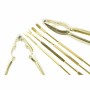 Set para Marisco DKD Home Decor Dorado Acero Inoxidable 8