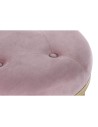 Banquette DKD Home Decor 100 x 35 x 40 cm Rose Doré Métal | Tienda24 Tienda24.eu