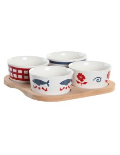 Bandeja de Aperitivos DKD Home Decor 21,5 x 11,8 x 1,5 cm Gres | Tienda24 Tienda24.eu