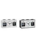 Reloj Despertador DKD Home Decor 17 x 5 x 9 cm Negro Blanco PVC (2 Unidades) | Tienda24 Tienda24.eu