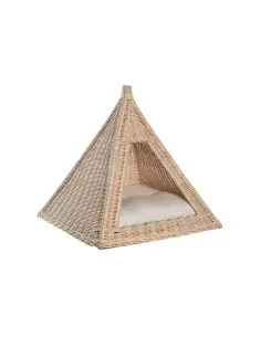 Cama para cães DKD Home Decor Natural Rotim 45 x 45 x 45 cm de DKD Home Decor, Camas - Ref: S3044975, Precio: 102,56 €, Descu...