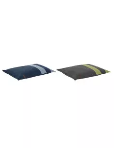 Cama para cães DKD Home Decor 90 x 10 x 70 cm 90 x 70 x 10 cm Cinzento Azul 2 Unidades de DKD Home Decor, Camas - Ref: S30449...